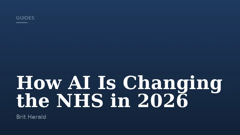 How AI Is Changing the NHS in 2026
