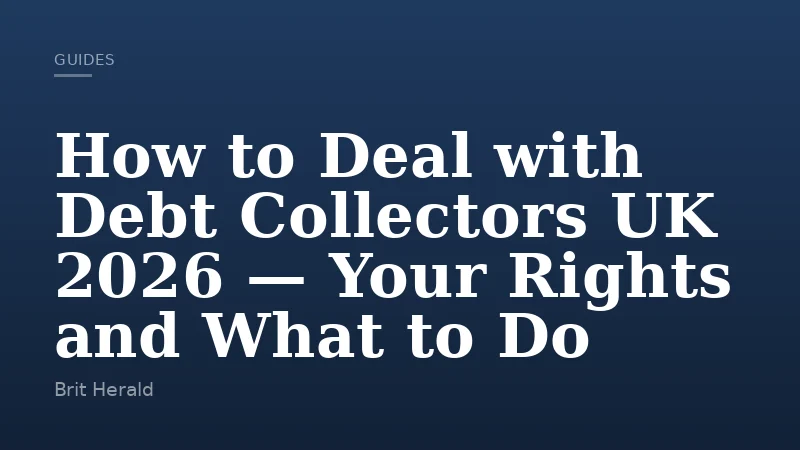 How to Deal with Debt Collectors UK 2026 — Your Rights and What to Do
