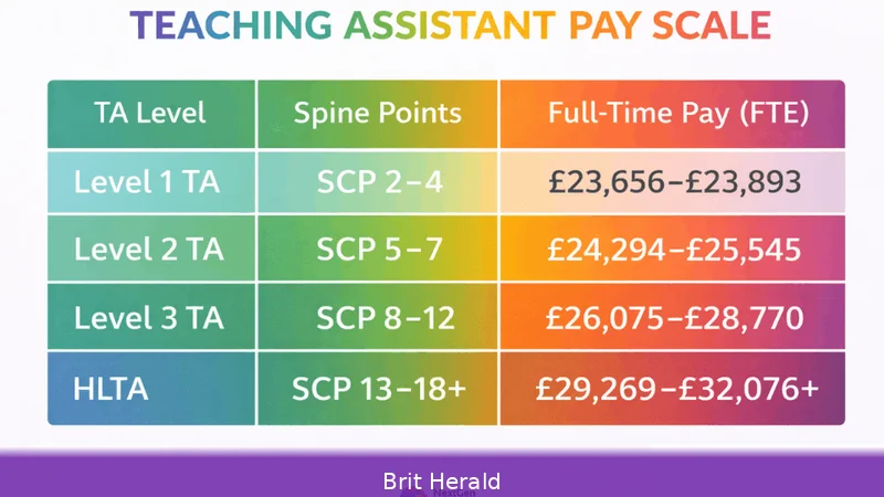 UK teaching salary scale 2026 — Pay by region & experience