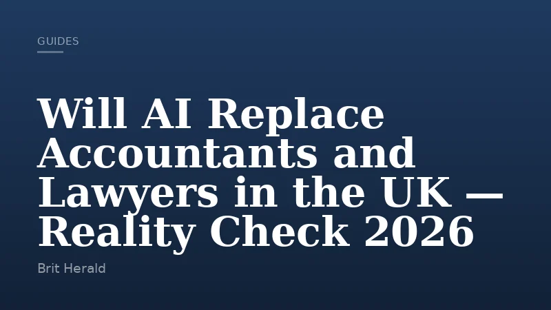 Will AI Replace Accountants and Lawyers in the UK — Reality Check 2026