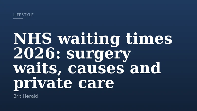 NHS waiting times 2026: surgery waits, causes and private care