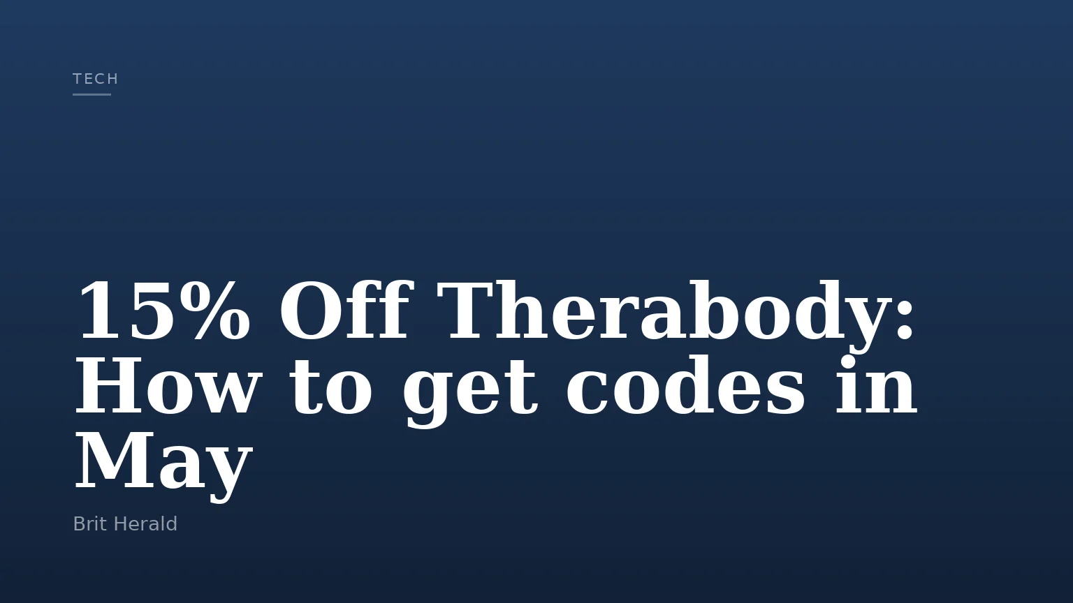 15% Off Therabody: How to get codes in May